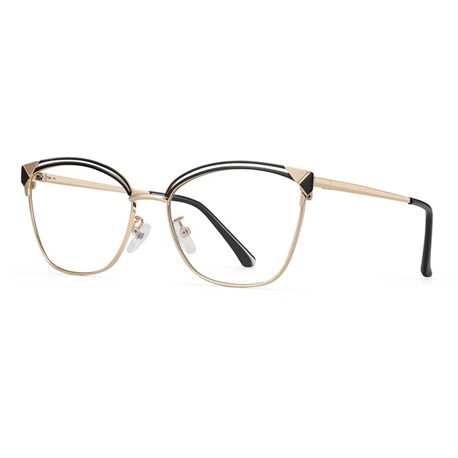 ZENOTTIC Fashion Cat Eye Prescription Glasses Women Anti Blue Ray/Photochromic Eyewear Optical Myopia Progressive Eyeglasses