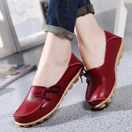 Women Flats Hot Sell Colourful Leather Women Loafers Ballet Pointed Toe Flats Ladies Shoes Loafers Plus Size 44 Zapatos De Mujer