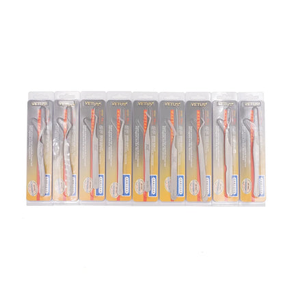 VETUS 6A-SA Eyelash Tweezers Stainless Steel Anti-static 3D/6D Volume Eyelash Extension Best Quality Fan Tweezer