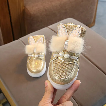 Children's Led Sneakers Girls Glowing Kids Shoes for Girls Luminous Girls Sneakers Baby Kid Shoes with Backlight Sole