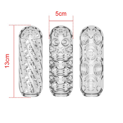 Transparent Male Masturbator Cup Pussy Vaginal for Men 18 Penis Pump Glans Sucking Delay Exerciser Sex Toys Adult Product Erotic