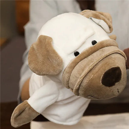 Soft Stuffed Toy Doll Animal Plush Doll Educational Baby Toys Lion Elephant Monkey Giraffe Tiger Bunny Kawaii Hand Finger Puppet