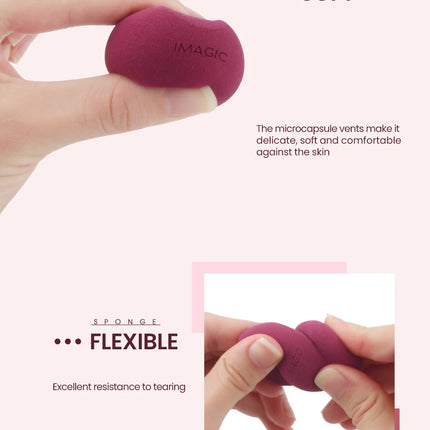 IMAGIC Makeup Sponge 10 Pcs Wet And Dry Puff Professional Soft Makeup Puff Sponge Ultra-High Quality Bigger Combination Packages