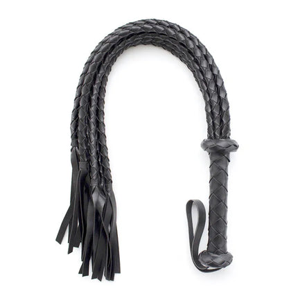 80CM Long Leather Hand-Knitted 8Tails Whip BDSM Fetish Flogger Adult Erotic Toys For Couples Slave SM Queen Master Spank