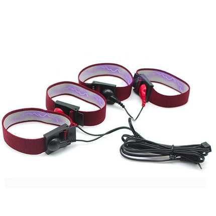 Electro Shock Therapy Conductive Elastic Penis Ring,Electric Play Cock And Ball Stretcher,E-stim Bdsm Toy,Men Electro Stimulator