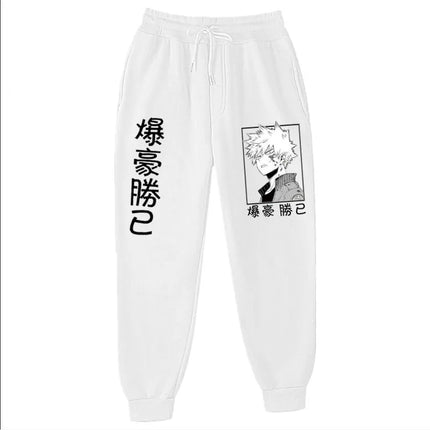 2021Japanese anime My Hero Academia Katsuki Bakugo Harajuku Men's Pants Print Joggers Male Trousers Casual Sweatpants sweatpants