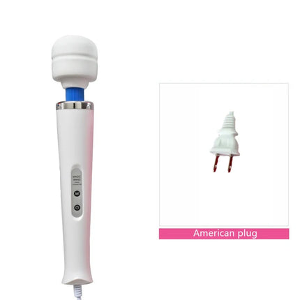 BLACKWOLF New 10 Speeds Magic Wand Massager Big Magic Wand Massage Stick AV Vibrators Sexy Clit Sex Toys for Women European plug