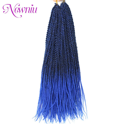 Synthetic Senegalese Twist Hair Extensions Crochet Hair Braids Senegalese Ombre Braiding Hair Crochet Braid Hair Box Braids Hair