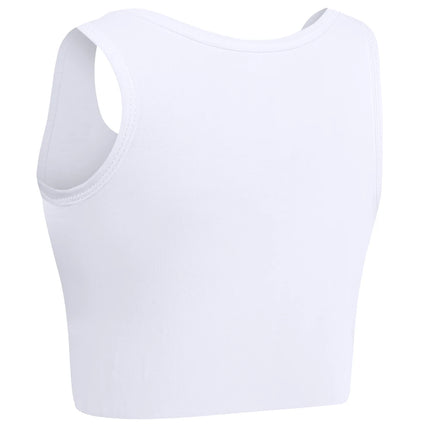 XUJI Women's Tomboy Trans Elastic Chest Binder Breathable Cotton Slim Fit Tank Top