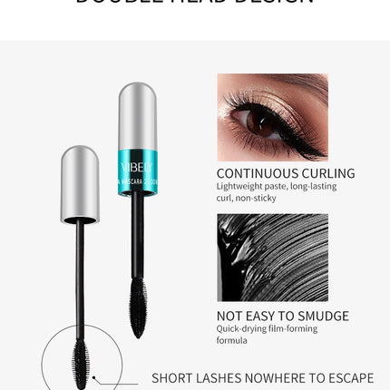 New 4D Silk Fiber Lash Mascara Waterproof VIBELY 3d Mascara For Eyelash Extension Black Thick Lengthening Eye Lashes Cosmetics