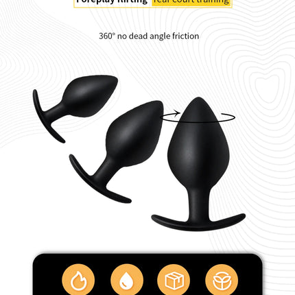 3pc Silicone Anal Plug Butt Plugs Sex Toys For Men Women bdsm Dildo tapon anale Prostate Massager buttplug Adult Sex Products