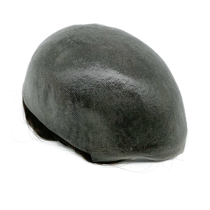 Thin Skin Base Human Hair Mens Wigs Skin Hair Replacement Mens Toupee