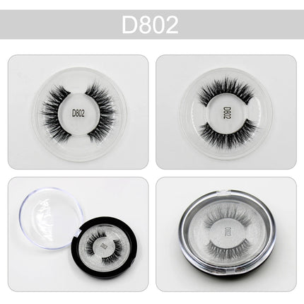 LEHUAMAO Makeup Eyelashes 3D Mink Lashes Thick HandMade Fluffy Lashes Cruelty Free Volume Wispy Soft Lash Reusable False Eyelash
