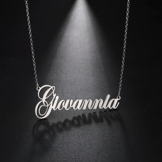 Sipuris Custom Name Necklace Personalized Golden Choker Stainless Steel Necklace For Women Man Customized Jewelry Weddings Gifts