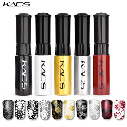 41pcs Nail Stamping Polish Set Nail Art Printing Varnish DIY Design for Stamping Plate Nail Polish Semi-transparent Lacquer Set
