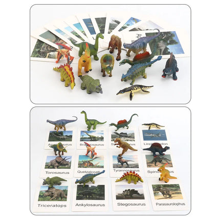 24pcs Simulation Ocean Wild Animal Giraffe Monkey Zoo Solid Model Figures Early Card Educational Toy for children Christmas gift