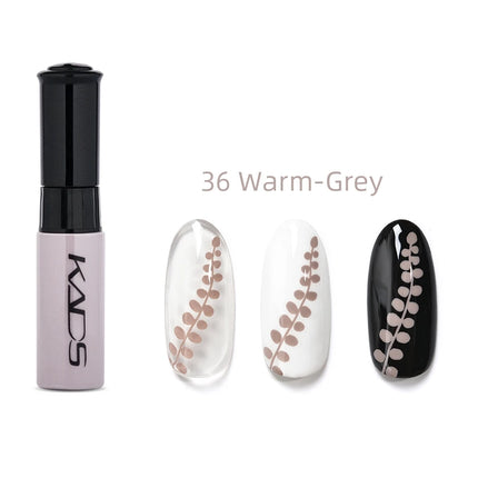 KADS Nail Art Stamping Polish 1 Bottle White Black Gold Stamping Nail Lacquer of Acrylic Paint Tool Beauty Decoration Vernish