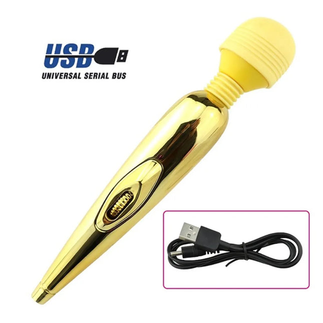 10 Speeds Vibrators Magic Wand Body Massager AV Stick Female Vagina Clitoris Stimulator Erotic Sex Toys for Women Masturbation