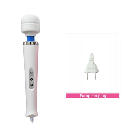 BLACKWOLF New 10 Speeds Magic Wand Massager Big Magic Wand Massage Stick AV Vibrators Sexy Clit Sex Toys for Women European plug