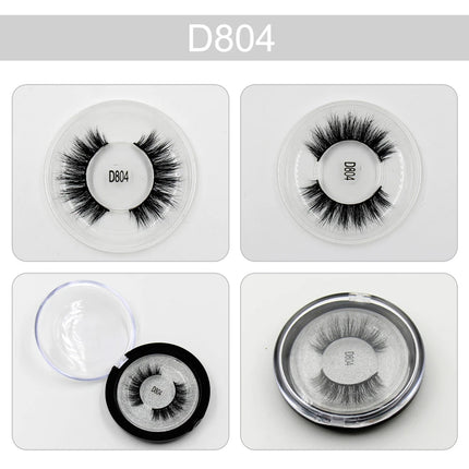 LEHUAMAO Makeup Eyelashes 3D Mink Lashes Thick HandMade Fluffy Lashes Cruelty Free Volume Wispy Soft Lash Reusable False Eyelash