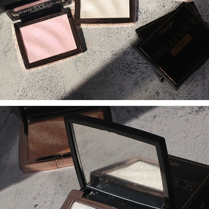 GUICAMI  New Highlighter Makeup Shimmer Powder Highlighter Palette Base Illuminator Highlight Face Contour Golden Bronzer