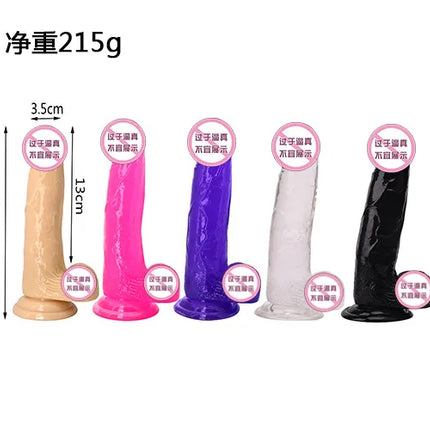 Soft Jelly Dildo Testis Realistic Anal Dildo Penis Suction Cup Male Dick Female Masturbation Fidget Toys Sex Toys for Woman
