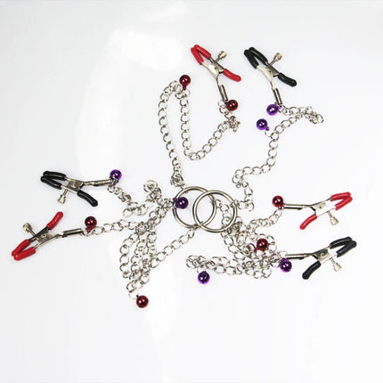 Bondage Boutique Adjustable Nipple Clamps Clit Clitoris Clips BDSM Bondage Restraints Adult Sex Toys For Couples Games