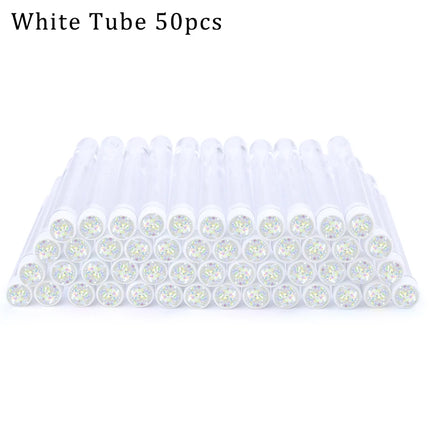 50/100pcs Diamond Eyebrow Brush Tube Disposable Eyelash Brush Reusable Crystal Eyelash Brush Replaceable Dust-proof Makeup Sets