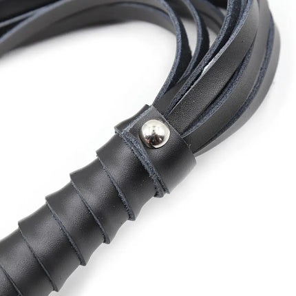 Thierry Genuine Leather Hand Made Pimp Whip Spanking Crop Party Flogger Queen Whip for Sex Horse Bdsm Sex Toys Adults