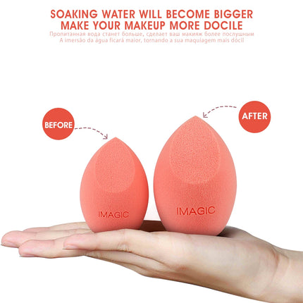 IMAGIC beauty sponge 3pcs face wash puff gourd water drop puff wet and dry makeup sponge tool