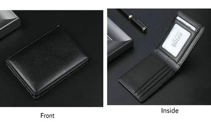GENODERN RFID Blocking Men Mini Leather Ultra Fashion Dollar Slim Male Purse