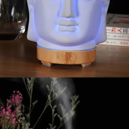 100ml Essential Oil Diffuser Buddha head Humidifier With Night Lamp Aromatherapy Mist Foger Maker Essential Oil Diffuse For Home