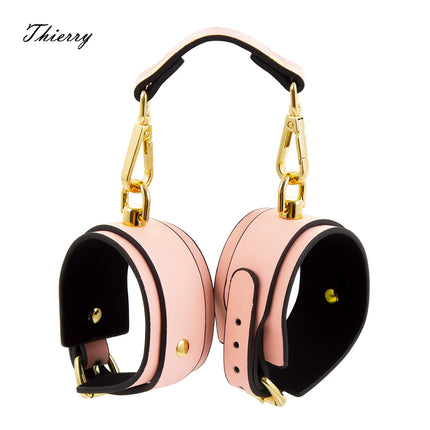 Thierry 3 PCS Luminous Erotic Sex Toys For Couples Adult Game BDSM Sex Kits Bondage Set Handcuffs ankle cuffs Collar Fetish toy