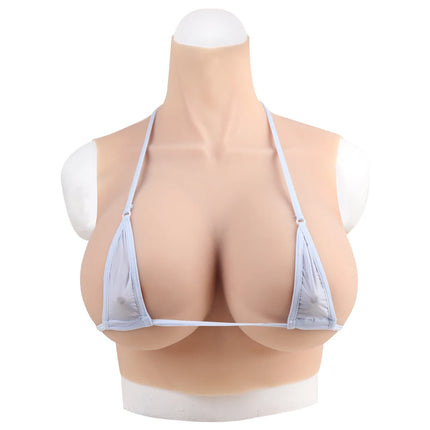 A-HCup Realistic Silicone Fake Chest Water Drop Breasts Form Cosplay Boobs for Drag Queen Sissy Crossdresser Transgender Shemale