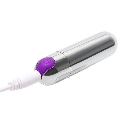 Powerful USB Charge Bullet Vibrator Clitoris Stimulator G-Spot Vagina Massage Adult Erotic Sex Toys For Woman Female Masturbator