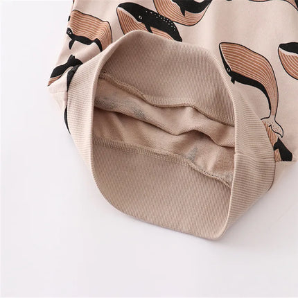Jumping Meters New Arrival Autumn Boys Girls Sweatshirts Cotton Whale Print Hot Selling Kids Clothes Long Sleeve Sport Shirts