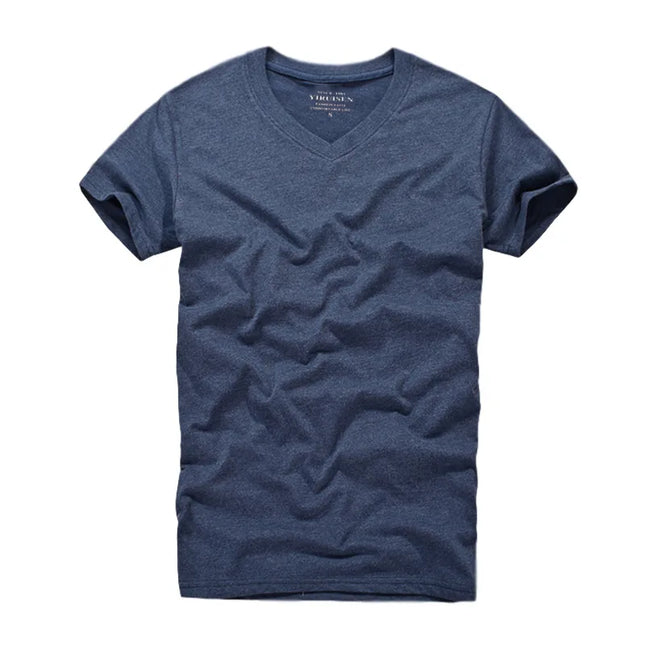 Men Tshirt 100% Cotton Solid Color O-Neck Short Sleeve T shirt Male High Quality