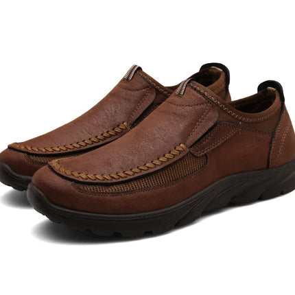Men Casual Shoes Breathable Loafers Sneakers 2023 New Fashion Comfortable Flat Handmade Retro Leisure Loafers Shoes Men Shoes