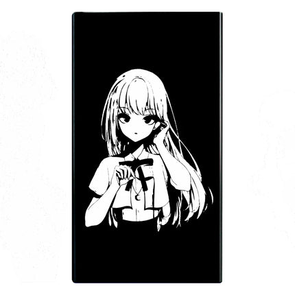 Animation Anime Derivatives Black Red Thin Slim Cigarette Case For Women Metal Aluminum Alloy Sliding Cigarette Box Man Custom