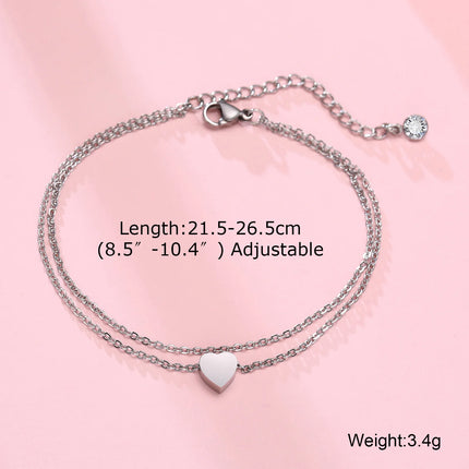 Rope Anklet, Stainless Steel Rope Ankle, Anklets Bracelets for Men Women, Adjustable Twisted Rope Bracelet Gift