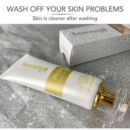 AILKE Anti-Aging Wrinkle Whitening Skin Care Face Cream With Collagen Rose Moisturizing Brightening Women Facial Korean Cosmetic
