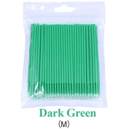 Kekelala 100PCS/Bottle Eyelash Extension Cleaning Swabs Lash Lift Glue Remover Applicators Microblade Makeup Micro Brushes Tool