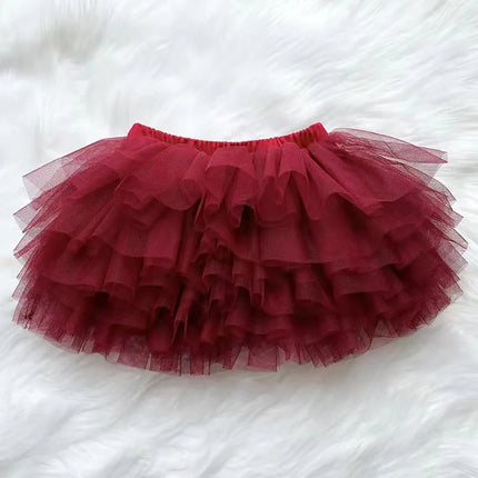 Fashion Baby Girls Tutu Fluffy Skirt Princess Ballet Dance Tutu Mesh Skirt Kids Cake Skirt Cute Girls Clothes