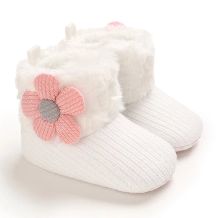 0-18M  Boots For Newborn Baby Girl Snow Boots Winter Thermal Shoes Plush Ankle Boots Winter Baby Boys And Girls Thermal Shoes