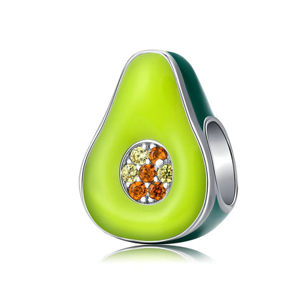 BAMOER Silver Charm Collection 925 Sterling Silver Dazzling CZ Beads fit Bracelets & Bangles Jewelry