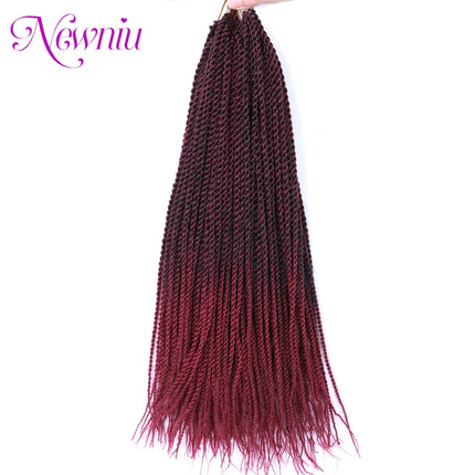 Synthetic Senegalese Twist Hair Extensions Crochet Hair Braids Senegalese Ombre Braiding Hair Crochet Braid Hair Box Braids Hair