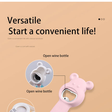 Multifunctional Four-In-One Safety Can Bottle Opener Household Canned Bottle Cap Screwing Device Home Tool