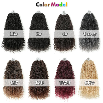 Goddess Locs Synthetic Crochet Hair river locs crochet hair  Locks Crochet hair faux locs fulcrum 14inch 18inch Beauty