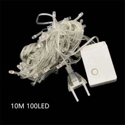 110V 220V 10M 100 Led String Garland Christmas Tree Chain Fairy Light  Waterproof Home Garden Party Outdoor Holiday Decoration