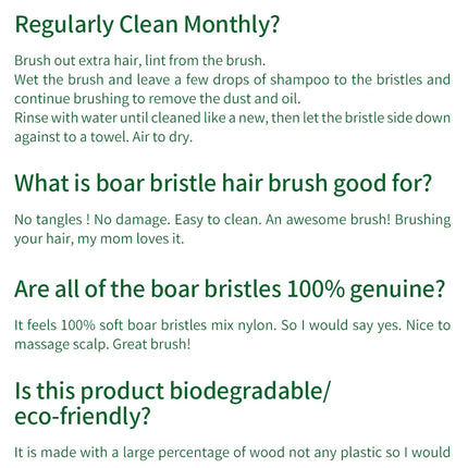 Bamboo Hair Brush Women Styling Hair Comb Hairbrush Wide Teeth Bamboo Combs for Hair Smooth  Massage Scalp Brush Barber Comb